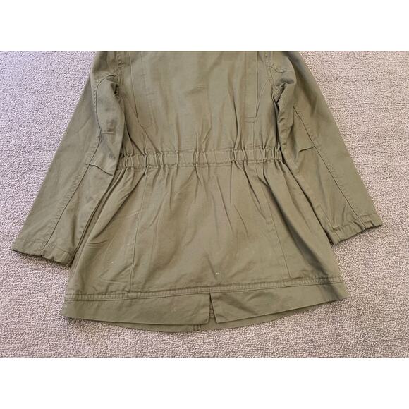 Mayoral Girl's Size 8 Olive Green Hooded Jacket With‎ Studs - Picture 11 of 16